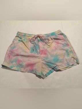 American Eagle Outfitters Pastel Tie-Dye Shorts in Mint, Pink & Yellow